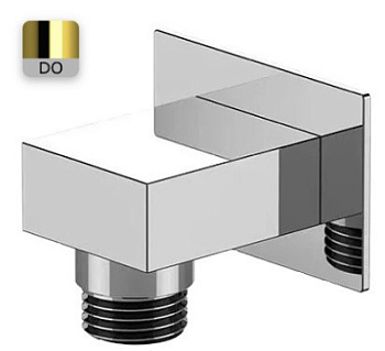 Шланговое подключение для душа Remer 309WDO, золото глянцевое