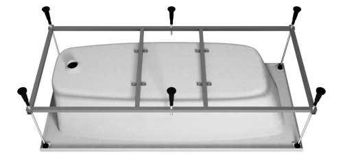 Ванна акриловая Vincea VBT-2S180-FR