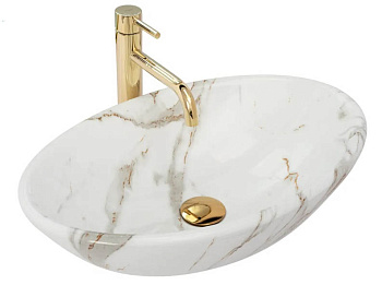 Умывальник Rea Pamela Shiny Aiax Marmur U9685