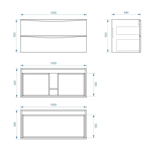 Тумба подвесная Vela Бриз 100П под Classica TU270582