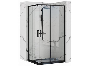 Душевой уголок Rea Punto Black 80x100 K4806