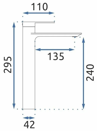 Смеситель для умывальника Rea Veneta gold matt B3009