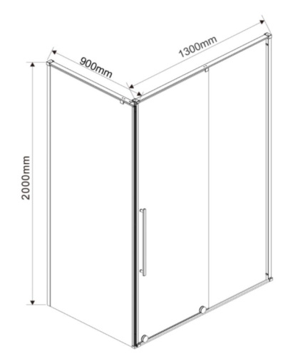 Душевой уголок Vincea Arno VSR-1A9013CL