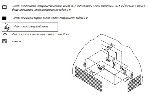 Ванна акриловая Kolpa-San Tamia 170x75