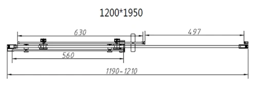 Душевая дверь Vincea Como-N VDS-4CN120CL