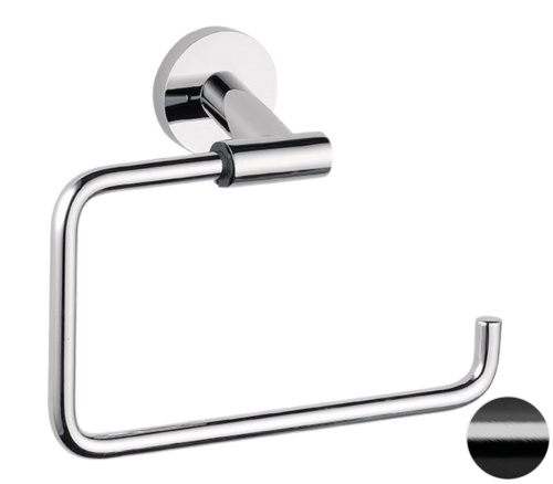 Полотенцедержатель Remer Guest GS44CFP, черный брашированный хром