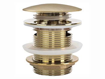 Донный клапан для ванны Rea клик-клак gold matt W2005 универсальный