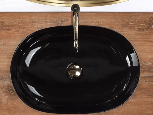 Умывальник Rea Cleo 61 black U6757