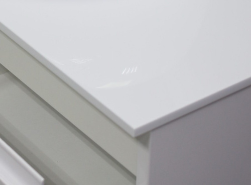 Столешница из акрилового камня 900*485 (белый глянец) толщина 12мм