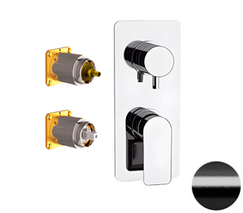 Смеситель для душа Remer Infinity I93KBCFP, черный брашированный хром