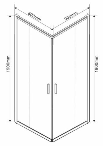 Душевой уголок Vincea Garda VSS-1G8090CL
