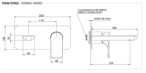 Смеситель для раковины Remer Infinity I15KBBG, золото брашированное