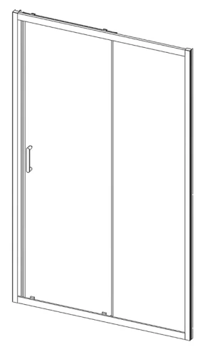 Душевая дверь Vincea Alpha VDS-3AL110CLB