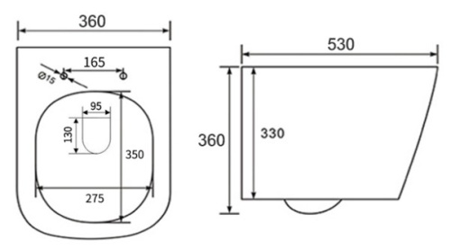 Унитаз подвесной Nemo 882-2