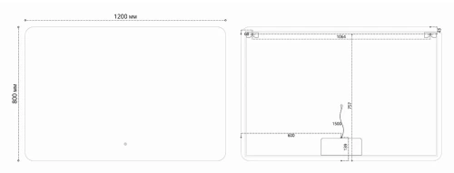 Зеркало Vincea LED VLM-3BE120