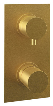 Смеситель для душа Remer Edge EG593BG, золото брашированное