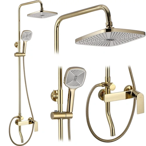 Душевая система Rea Storm gold P9530