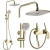 Душевая система Rea Storm gold P9530 Душевая система Rea Storm gold P9530