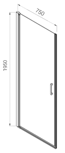 Душевая дверь Vincea Alpha VDP-3AL750МТ