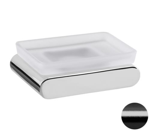 Мыльница Remer Lounge LN10CFP, черный брашированный хром