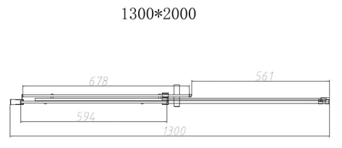 Душевая дверь Vincea Dice VDS-4D130CL