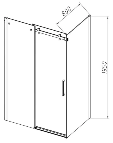 Душевой уголок Vincea Como-N VSR-4CN8016CL