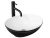 Умывальник Rea Sofia White Black U8749