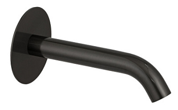 Излив настенный 16 см Remer X Style 91XF90CFP, черный брашированный хром