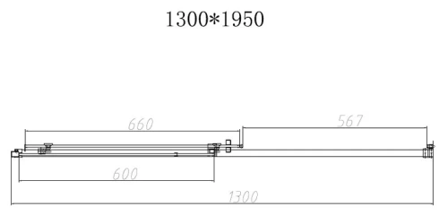Душевая дверь Vincea Slim-N VDS-4SN130CGB