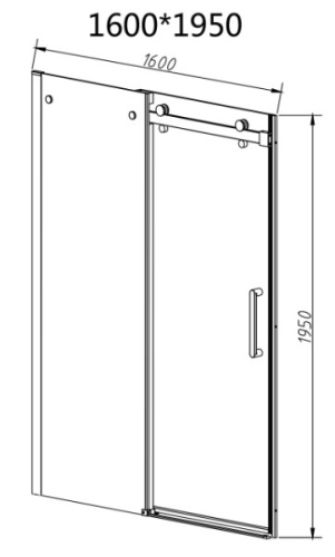 Душевая дверь Vincea Como-N VDS-4CN160CGB
