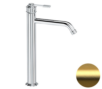 Смеситель для раковины Remer Atelier AL11LXLBG, золото брашированное