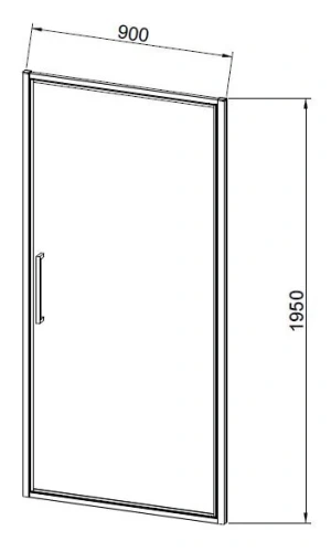 Душевая дверь Vincea Slim 8mm VDP-4SL900CL