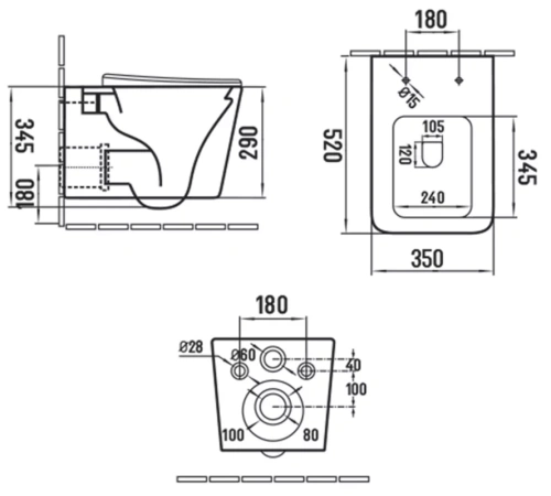 Унитаз подвесной Vincea Q-Line VT1-12MA
