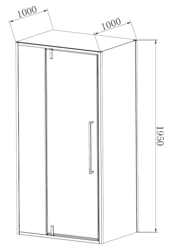 Душевой уголок Vincea Slim-N VSR-4SNP1011CL