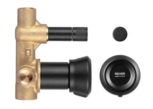 Смеситель для душа Remer Element ET09HNO, черный матовый