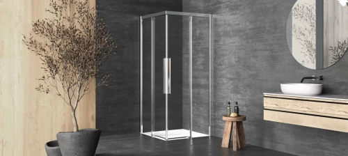 Душевая дверь Kolpa-San Libra Q 100 silver brill transparent 516830