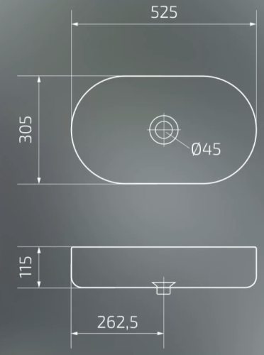 Умывальник Gid N9020bg