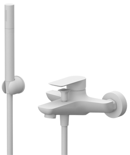 Смеситель для ванны Remer Infinity I02BO, белый матовый