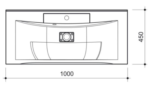 Тумба подвесная Caprigo Accord 100 2221-SF019