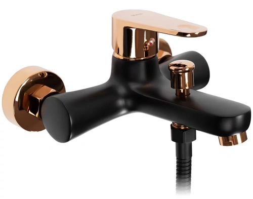 Смеситель для ванны Rea Mild black matt rose gold B4813