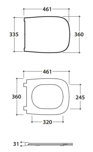 Сиденье с системой soft close Globo Genesis GN020FE