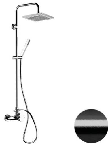 Душевая система Remer Energy EY37X7SS9SSCFP, черный брашированный хром