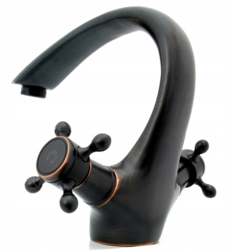 Смеситель для умывальника Rea Retro Old Black B0225