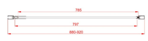 Душевая дверь Vincea Flex VDP-1F900CL