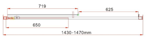 Душевая дверь Vincea Garda VDS-1G145CLG