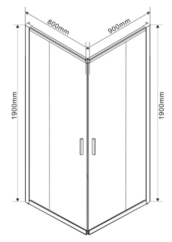 Душевой уголок Vincea Garda VSS-1G8090CGB