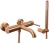 Смеситель для ванны Rea Lungo Copper Brush B1115