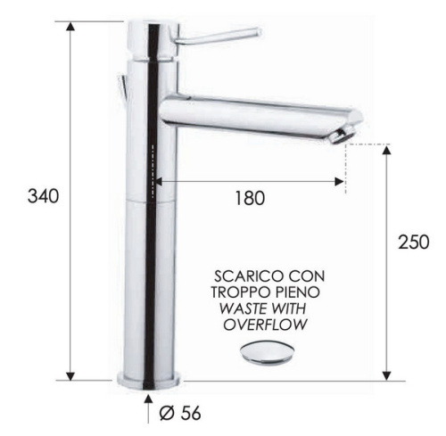 Смеситель для раковины Remer Minimal N10LXL