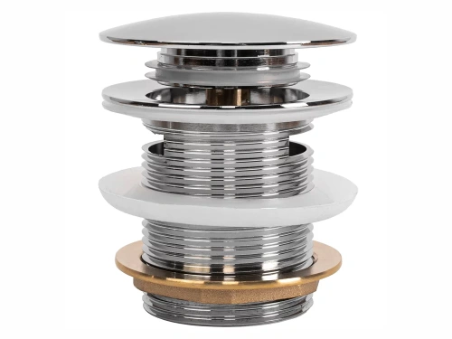 Донный клапан для ванны Rea клик-клак chrome W2007 универсальный