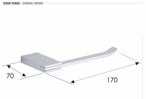 Бумагодержатель Remer Flat FT61CR